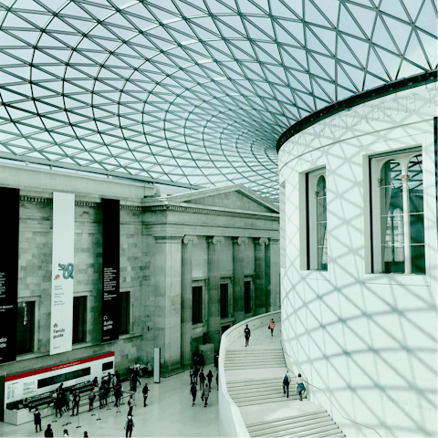 Walk just ten minutes to the British Museum for a spot of culture