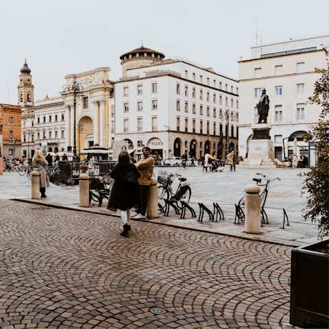 Visit nearby Parma, famed for its food scene