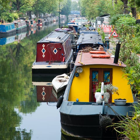 Amble east along Regent's Canal towards central London – you can join the towpath a mile from your front door