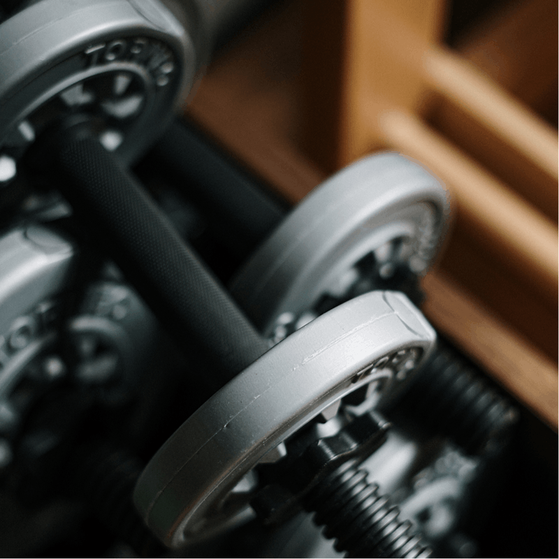 Squeeze in a morning workout in the communal gym