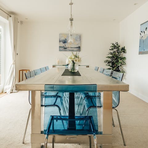 Serve up meals in the formal dining room