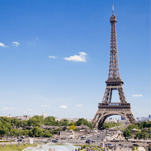 Hop on the metro and be in Paris in just twenty-minutes flat