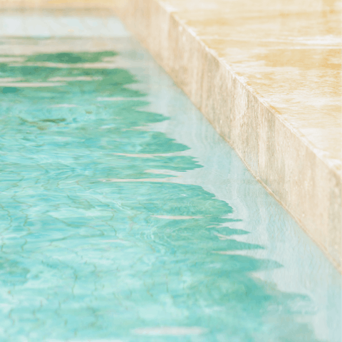 Have a refreshing dip in the private pool on hot summer days