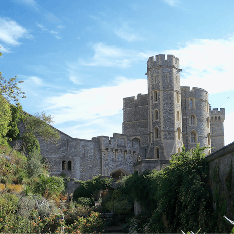 Pay a visit to the mighty Windsor Castle, only fifteen minutes' drive away