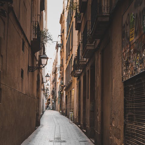 Catch the metro into Ciutat Vella for its narrow side streets