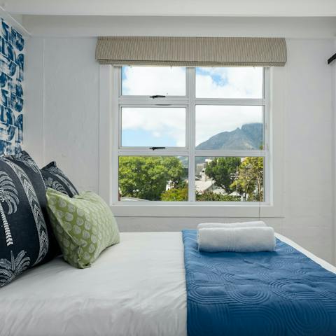Wake up to beautiful mountain scenery from your bedroom window