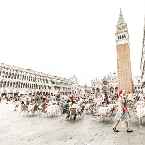 Explore Giudecca, starting with St. Mark's Square minutes away