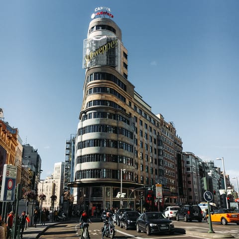 Catch a bus over to Gran Via in ten minutes and hit the shops