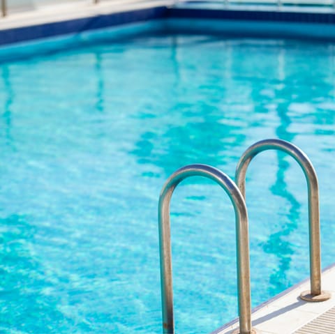 Cool off and stay active in the large communal pool