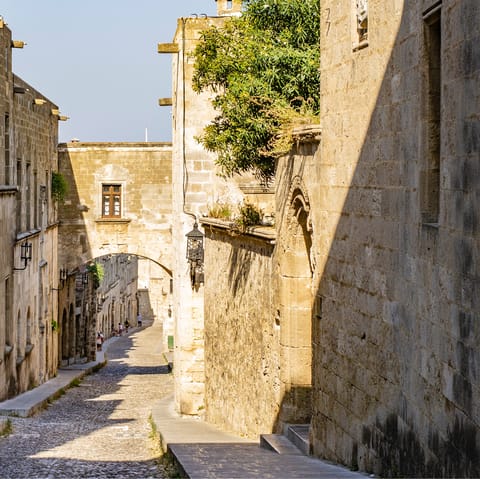 Step back in time with a visit to the Old Town of Rhodes