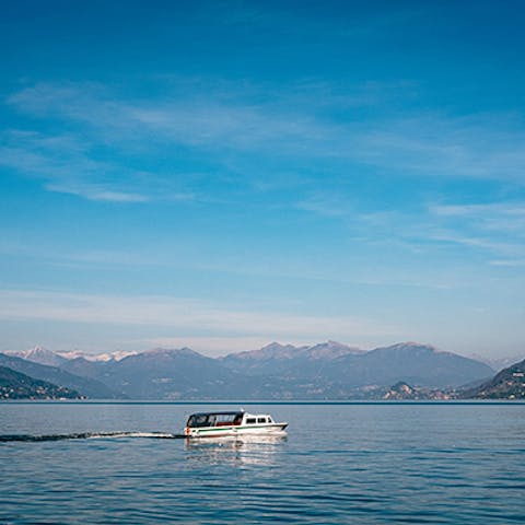 Marvel at the scenery with a boat trip on Lake Como