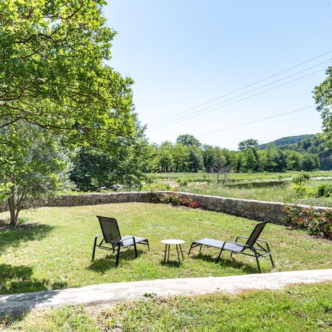 Discover a peaceful sanctuary by the edge of the Baume River