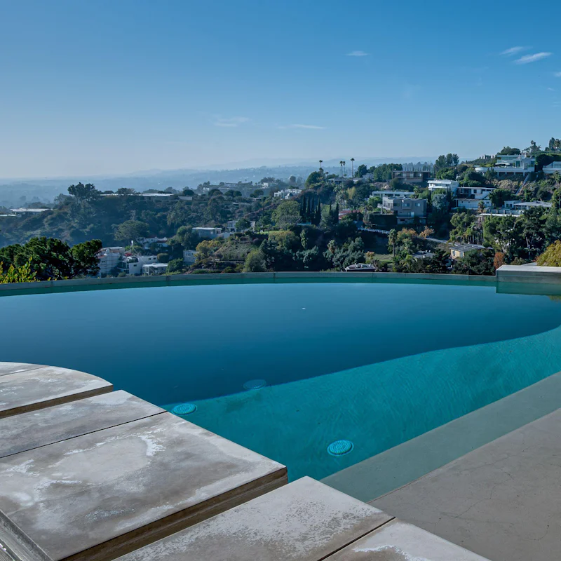 Cool off in the plunge pool, after a hike at Trebek Open Space – an eleven-minute drive away