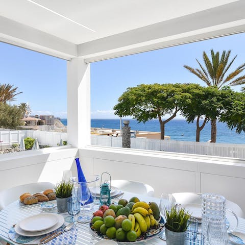 Take in the Atlantic sea vistas from your enclosed terrace