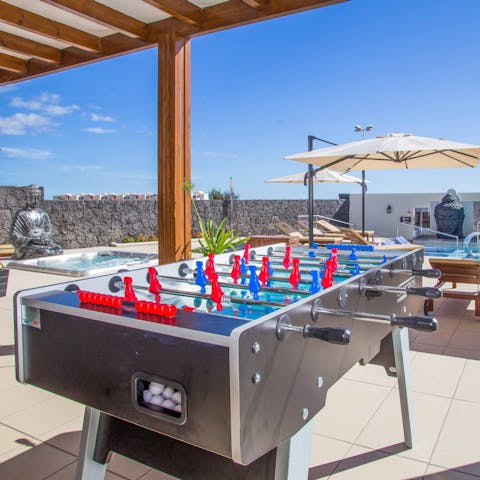 Try your hand at games on the terrace