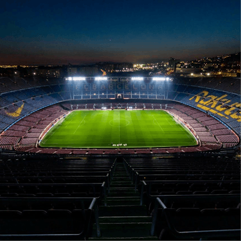 Visit Camp Nou for a tour of the legendary football ground – it's a short walk away