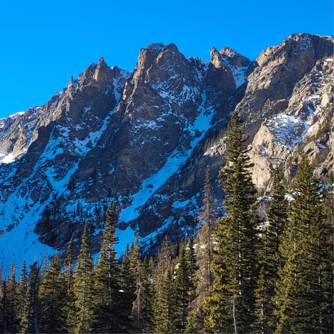 Enjoy skiing, cycling and hiking in the Rocky Mountain foothills, a twenty-minute drive away
