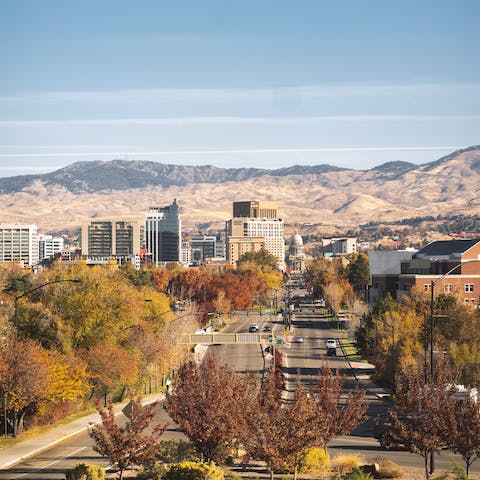 Take the half-hour stroll into Downtown Boise