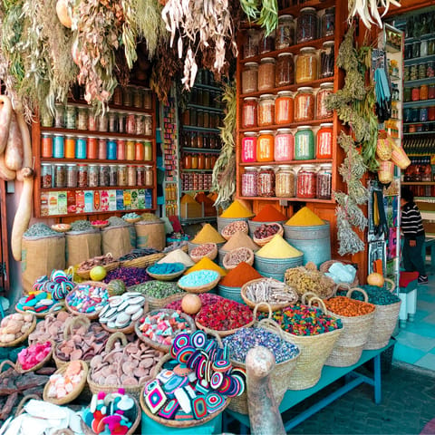 Experience a feast for the senses in Marrakech's bustling medina