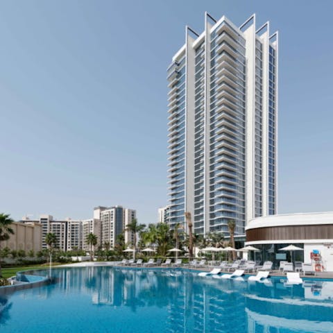 Cool off with an afternoon dip in the swimming pool