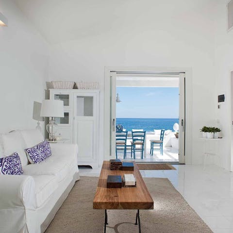 Throw open the doors and let the sea breeze relax you while you siesta