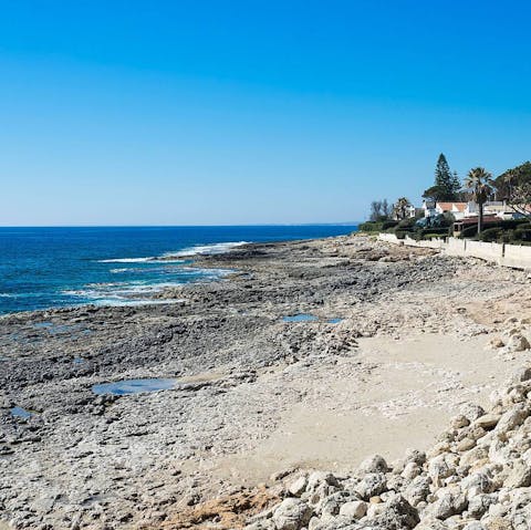 Take a dip in the Ionian Sea, just outside your door