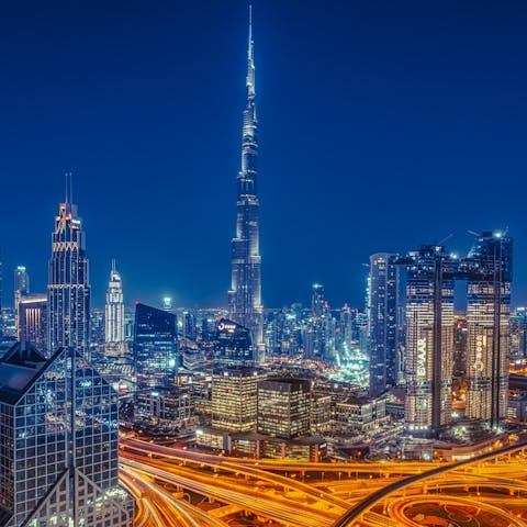 Stay in the heart of Downtown Dubai, close to the city's top sights