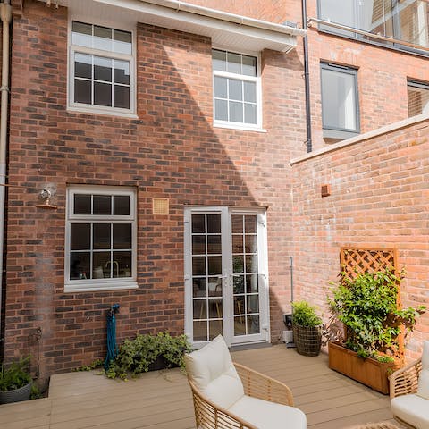 Take in the fresh Poole air in the private courtyard