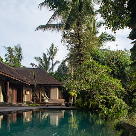 Spend idyllic days relaxing by the private pool