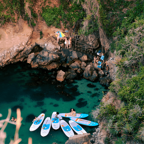 Explore the stunning coves and swimming spots of Sorrento