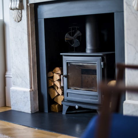 Feel the heat in the winter with the wood burner