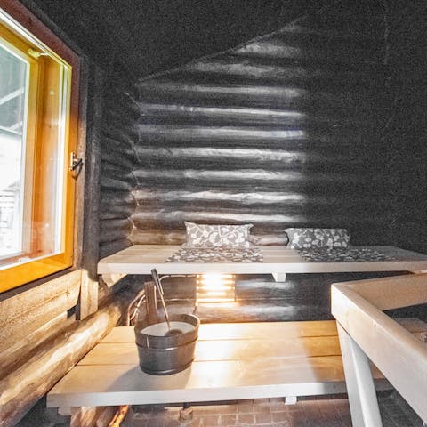 Sweat out all your stresses in your very own sauna 