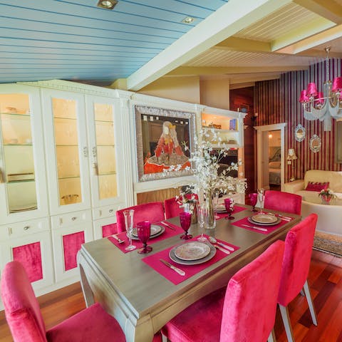 Serve up some local Spanish delights in a palace of pink
