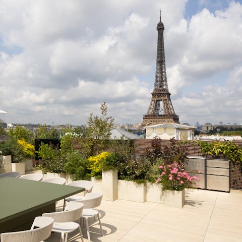 Fall in love with the majestic views from the roof terrace