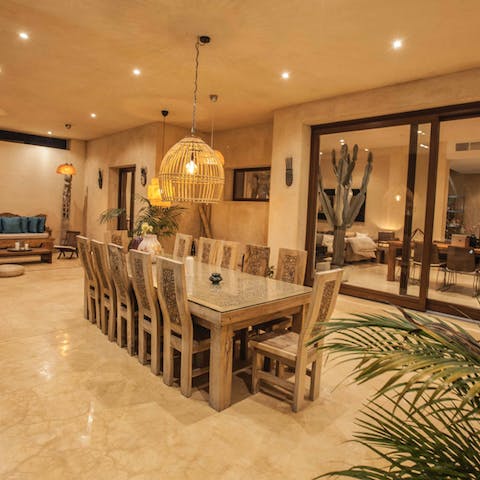 Organise a grand feast in the dedicated dining room