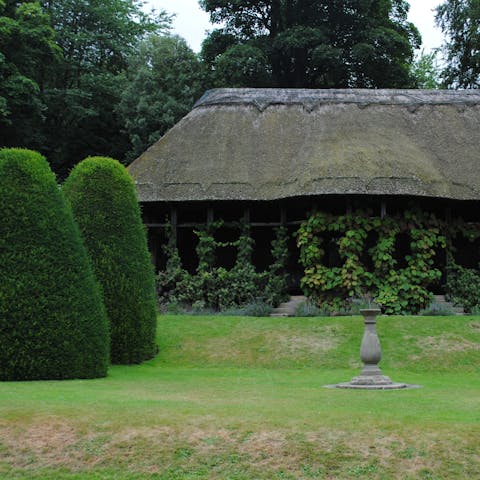 Visit the stunning grounds an medieval Marcher fortresses of Chirk Castle, a twenty-minute drive