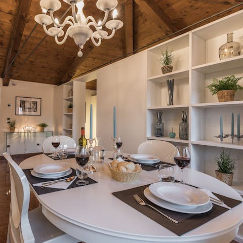 Serve up your favourite Italian dishes at the charming dining space