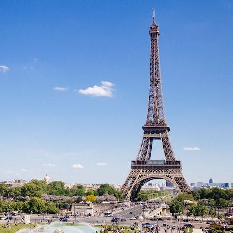 Walk to Place du Trocadéro to admire the view – it's a short walk away