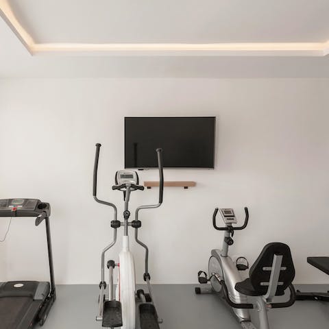 Get your heart racing with a HIIT workout in the home gym