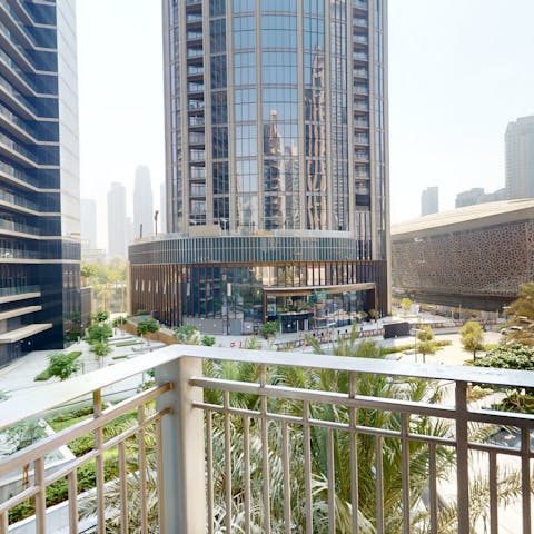 Relax on the private balcony after a long day of work