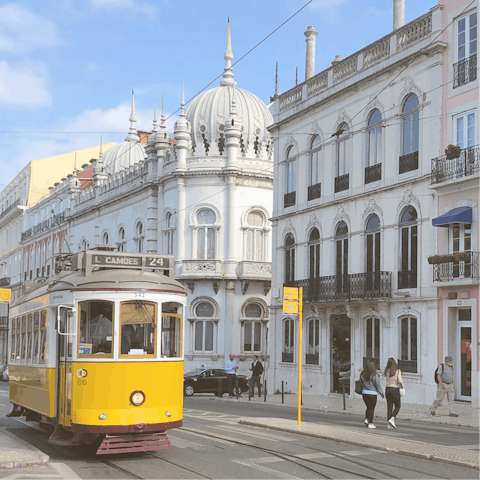 Stay in the charming, upscale Príncipe Real area of Lisbon 
