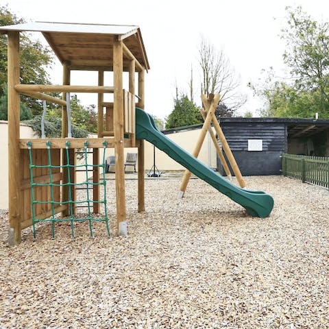Kids will love the excellent play park on site