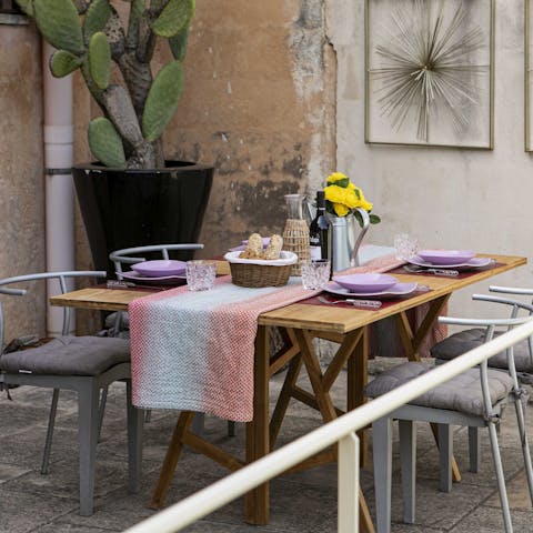 Sit down to alfresco meal beneath the stars