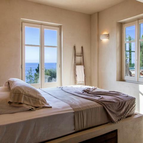 Relax in the barefoot luxury vibes of the ground-floor bedrooms