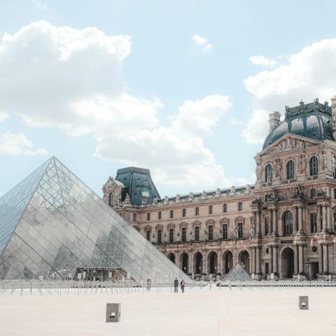 Spend a cultural afternoon at the Louvre, a five-minute walk away