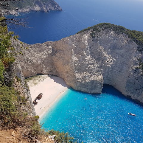 Visit the famous Shipwreck Beach - just 4 kilometres away