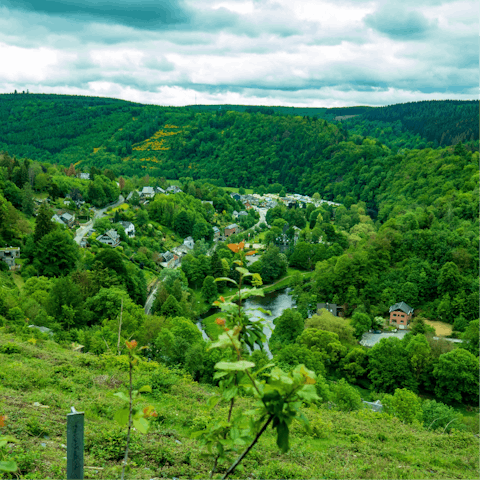 Explore La Roche-en-Ardenne, a seven-minute drive away