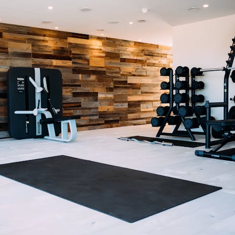Start your day with a workout in the on-site gym