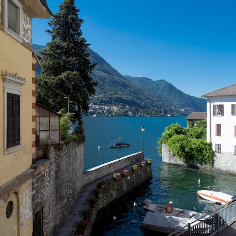Explore charming Carate Urio, a hilltop village right on the banks of Lake Como