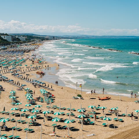Spend relaxing days on Marina di Puolo beach, just 8km away